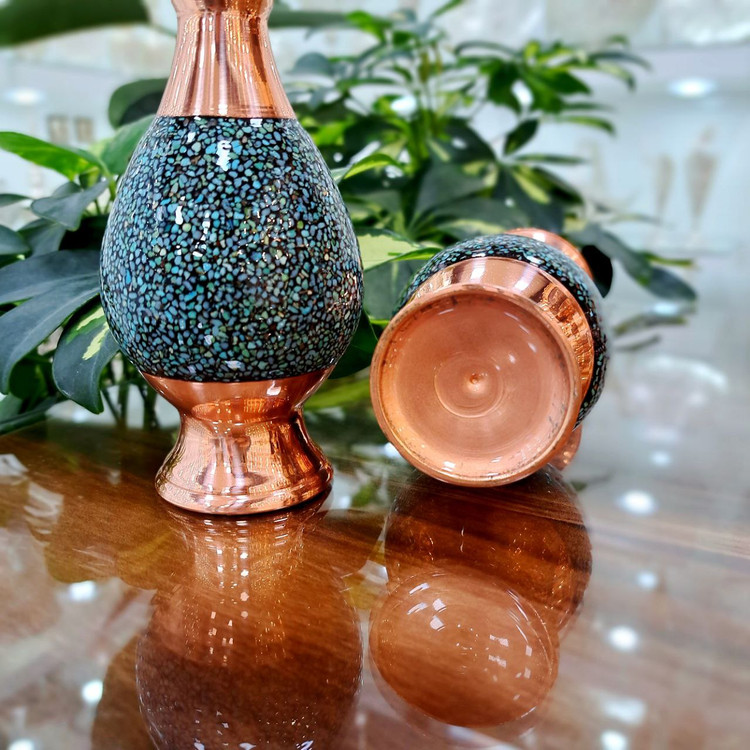 خرید گلدان فیروزه کوبی