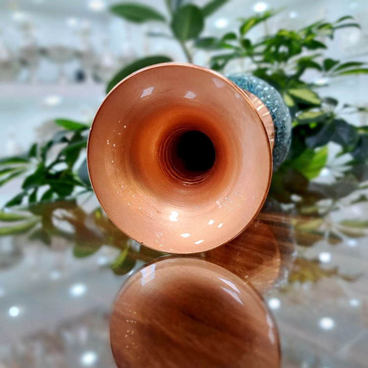 خرید گلدان فیروزه کوبی مدل صراحی سایز 25 از تولیدی