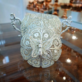 شکلات خوری ملیله کاری با روکش نقره