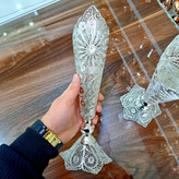 خرید گلدان ملیله کاری با روکش نقره