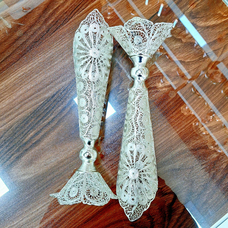 خرید گلدان ملیله کاری با ارسال رایگان