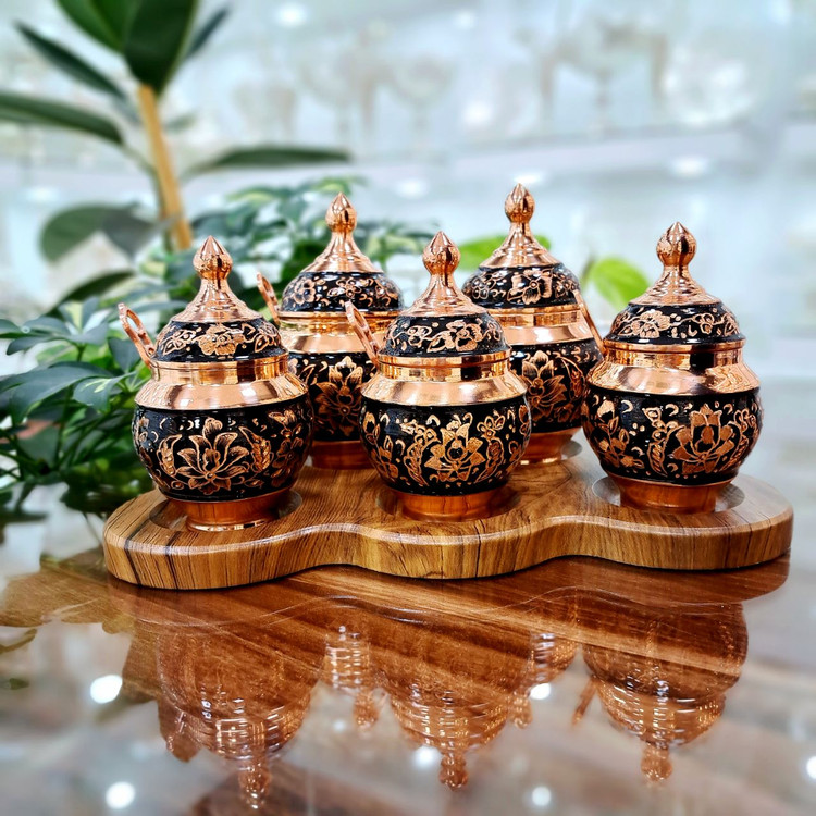 خرید جا ادویه ای مسی الماس تراش با بهترین قیمت