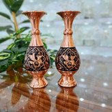 خرید گلدان مسی الماس تراش مدل صراحی سایز25