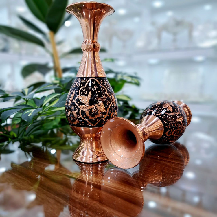 خرید گلدان مسی الماس تراش با بهترین قیمت