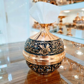 خرید جادستمال کاغذی جدید و فانتزی مسی الماس تراش