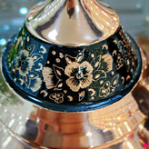 خرید شکلات خوری مسی الماس تراش مدل بشقاب پرنده