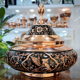 خرید شکلات خوری مسی الماس تراش مدل سفینه