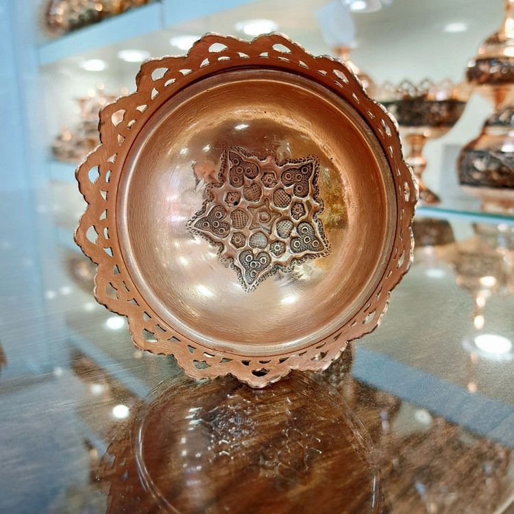 خرید آجیل خوری مسی الماس تراش با بهترین قیمت