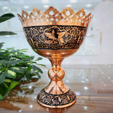 خرید کاسه آجیل مسی الماس تراش سایز 20