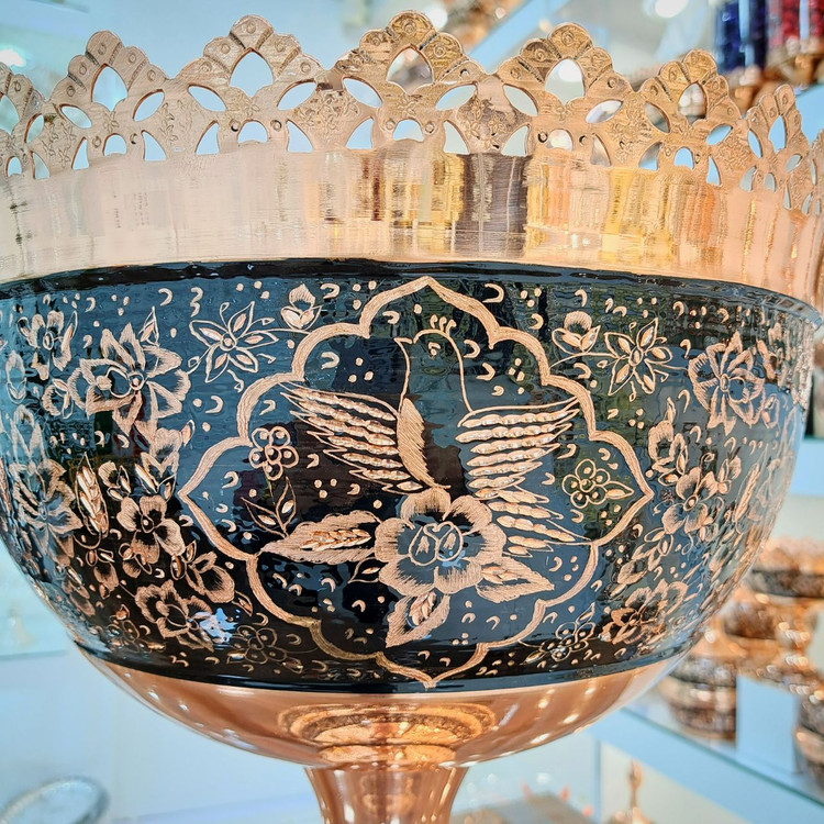 خرید اجیل خوری مسی الماس تراش سایز 40