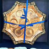 خرید ست شرابخوری مسی الماس تراش با ارسال رایگتن