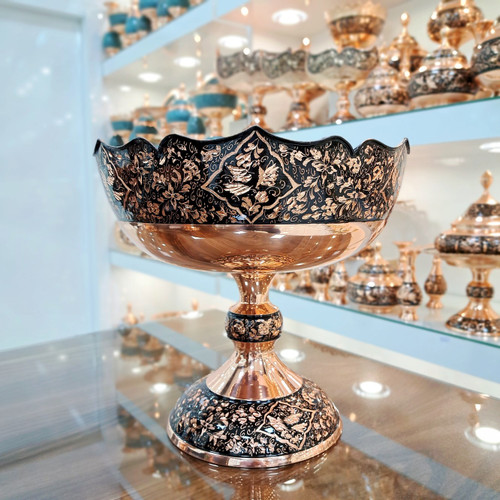 خرید میوه خوری مسی الماس تراش