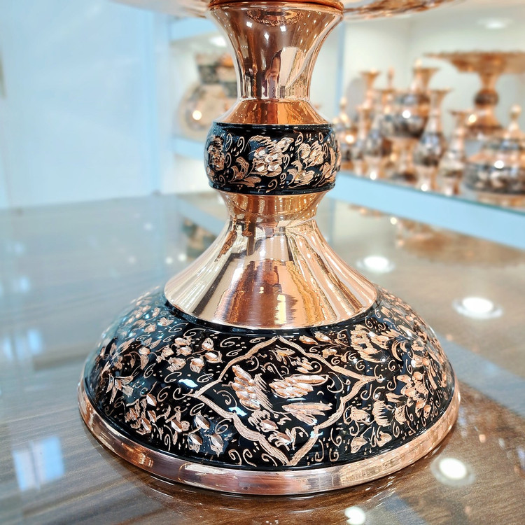 خرید میوه خوری مسی الماس تراش سایز بزرگ