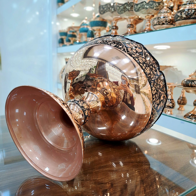 خرید میوه خوری مسی الماس تراش با ارسال رایگان