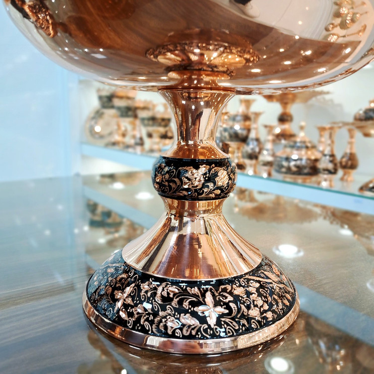 خرید میوه خوری مسی الماس تراش سایز متوسط