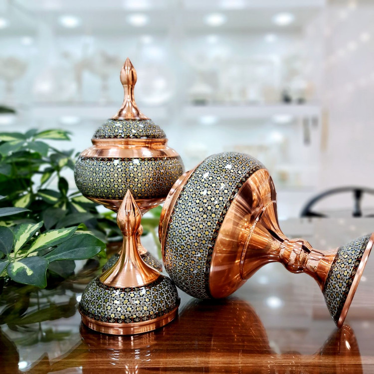 خرید شکلات خوری مس و خاتم اصفهان