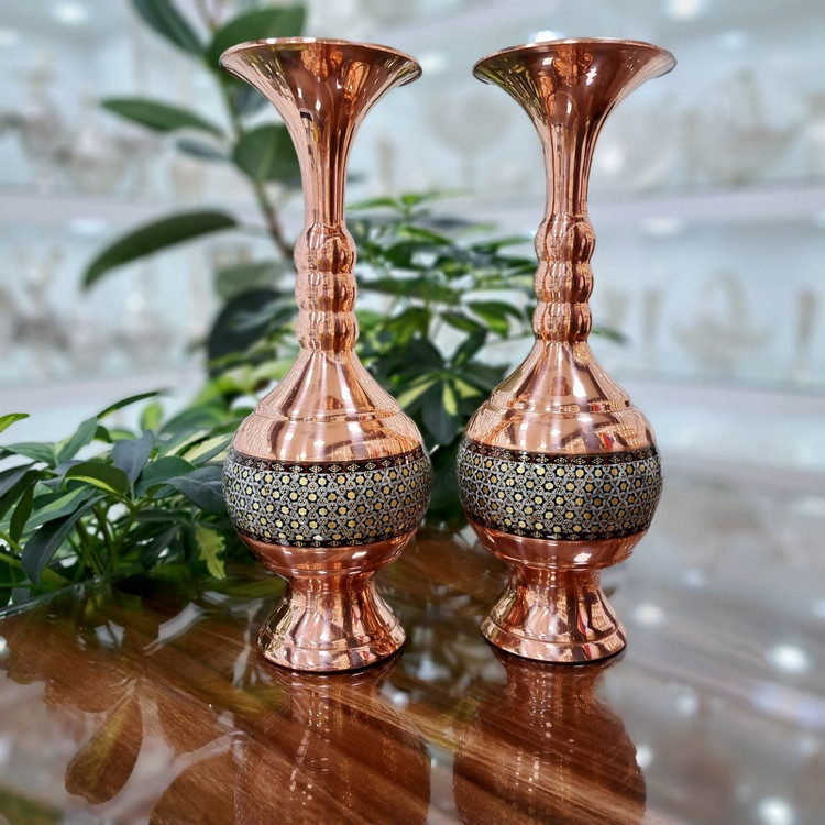 خرید گلدان مس و خاتم با بهترین قیمت