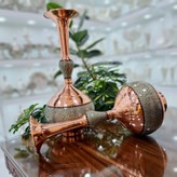 خرید گلدان مس و خاتم سایز بزرگ