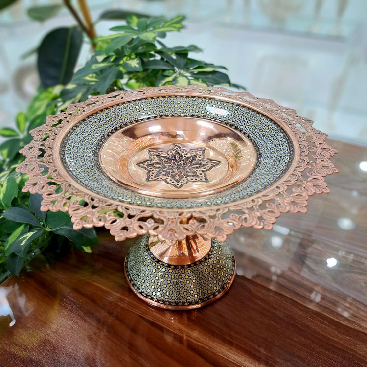 خرید شیرینی خوری مس و خاتم با بهترین قیمت