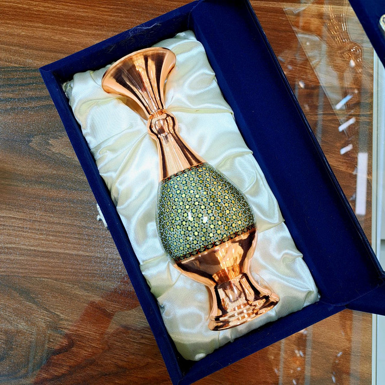 خرید گلدان مس و خاتم با ارسال رایگان