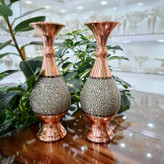 خرید گلدان مس و خاتم سایز16