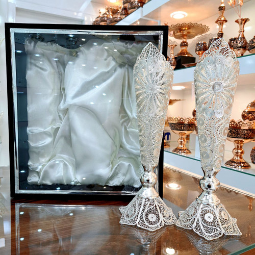 خرید گلدان ملیله کاری با حعبه