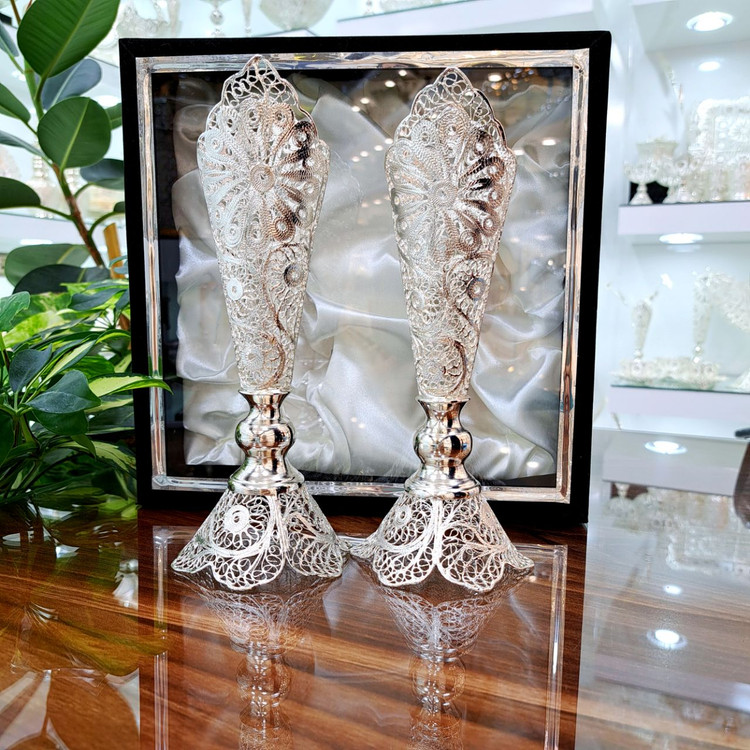 خرید گلدان ملیله کاری به همراه جعبه