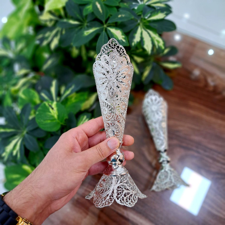 خرید گلدان ملیله کاری با جعبه