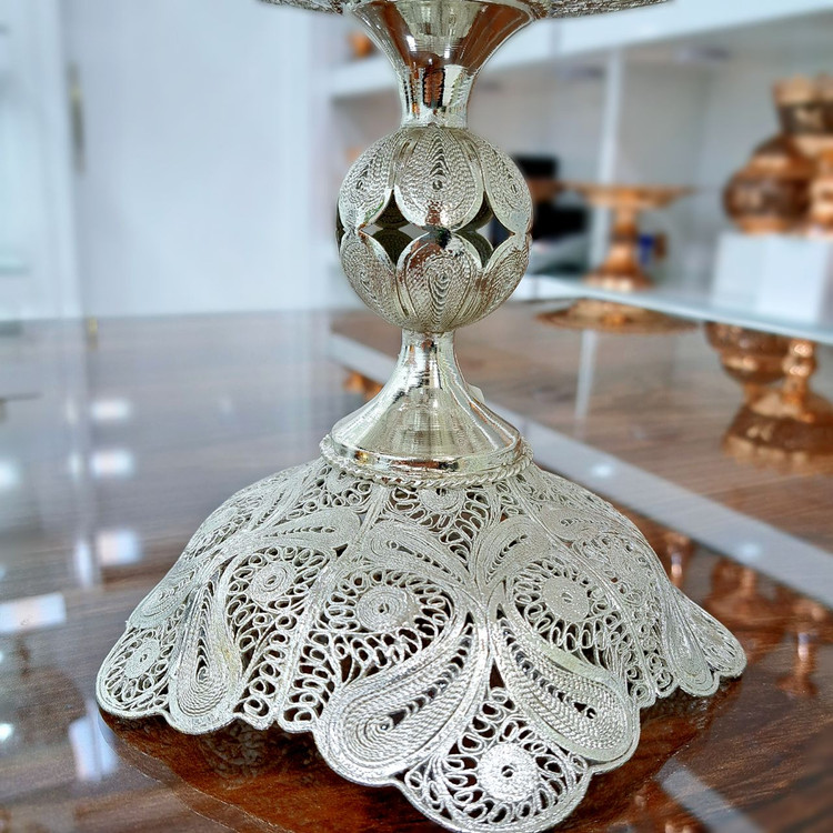 خرید شیرینی خوری ملیله کاری سایز بزرگ