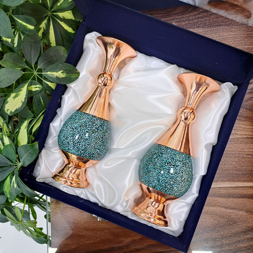 گلدان فیروزه کوبی