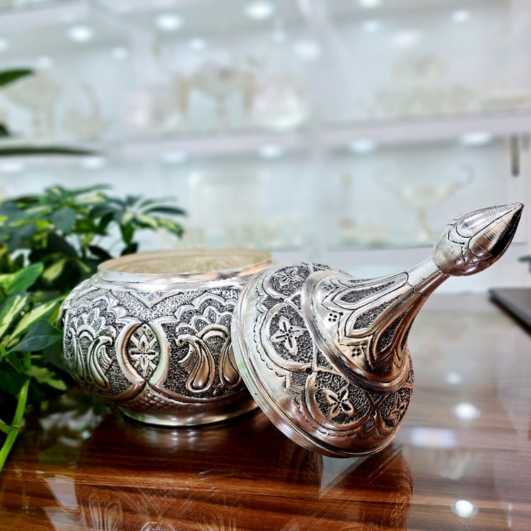 قیمت شکلات خوری قلمزنی نقره نما