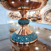 خرید میوه خوری مس و فیروزه کوب