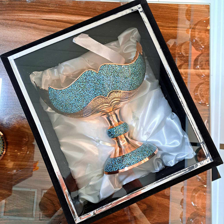 خرید کشکول فیروزه کوبی سایز3 با بهترین قیمت و کیفیت