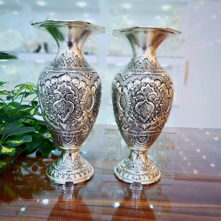 خرید گلدان قلمزنی اصفهان