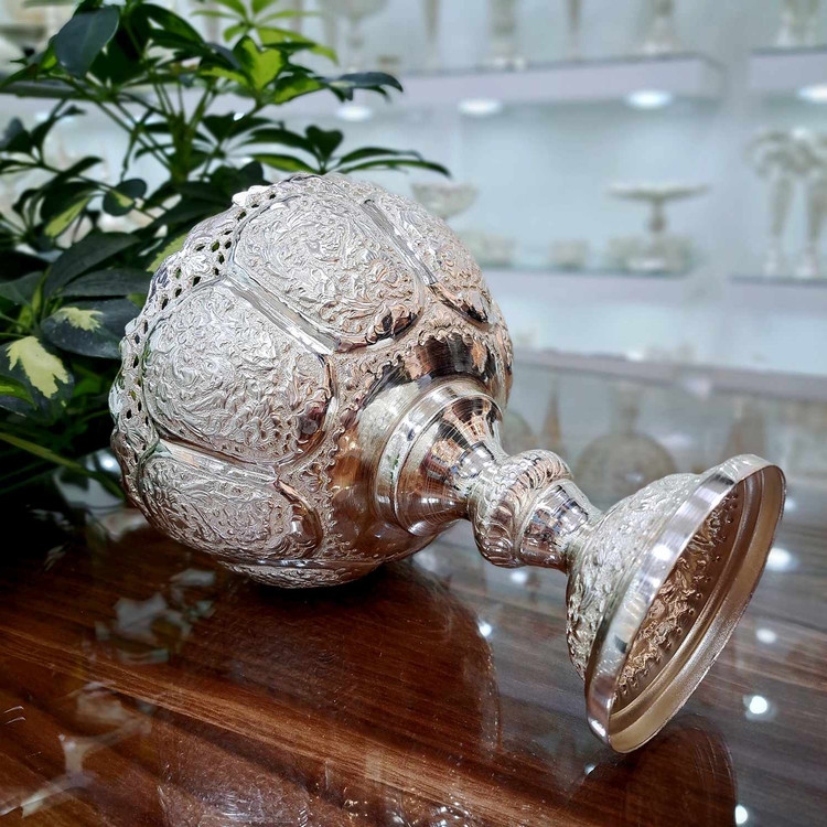 قیمت کاسه اجیل قلمزنی شبه نقره