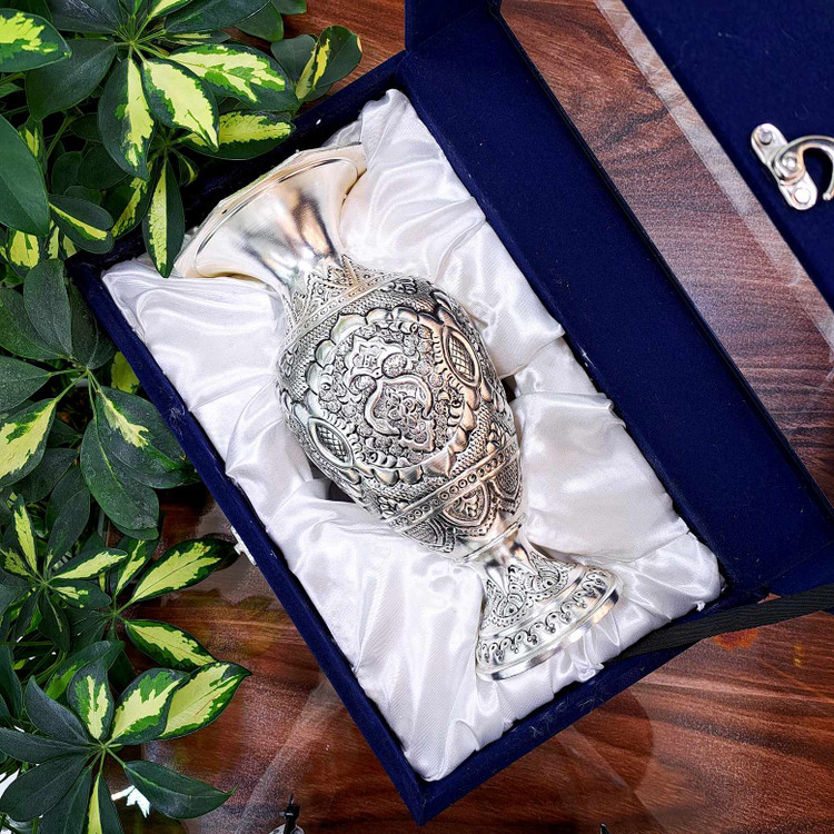 گلدان نقره نما با روکش نقره