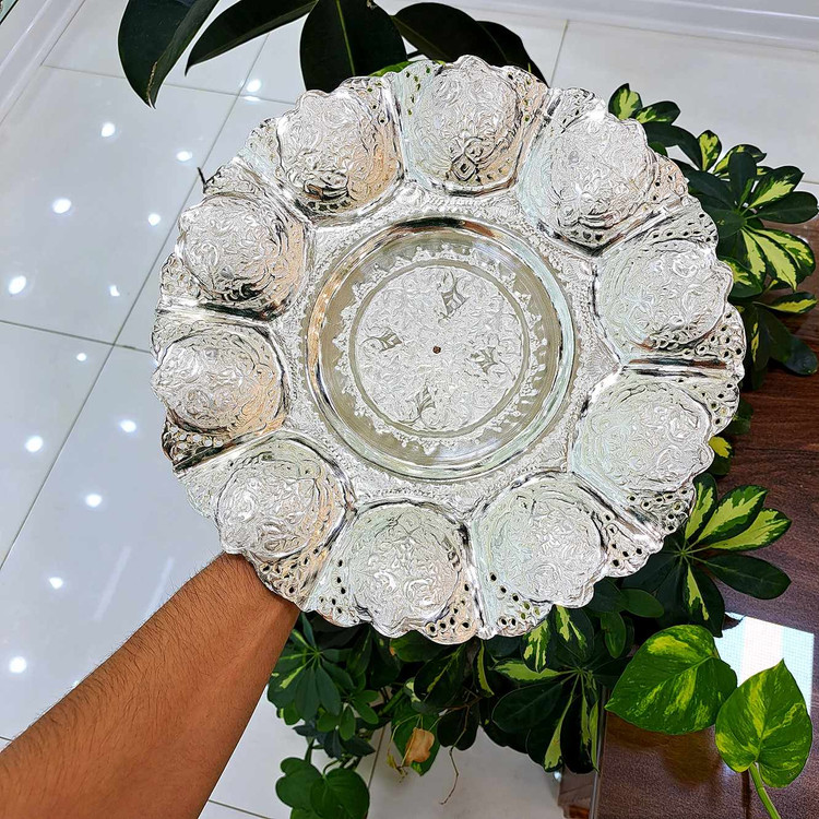 شیرینی خوری سایز بزرگ قلم گل و مرغ