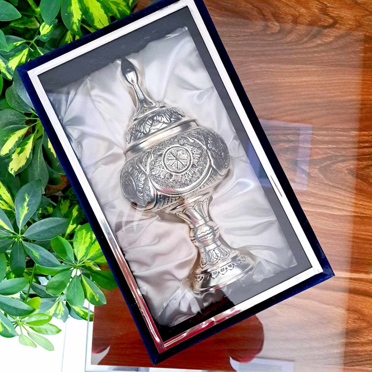 خرید شکلات خوری قلمزنی نقره نما