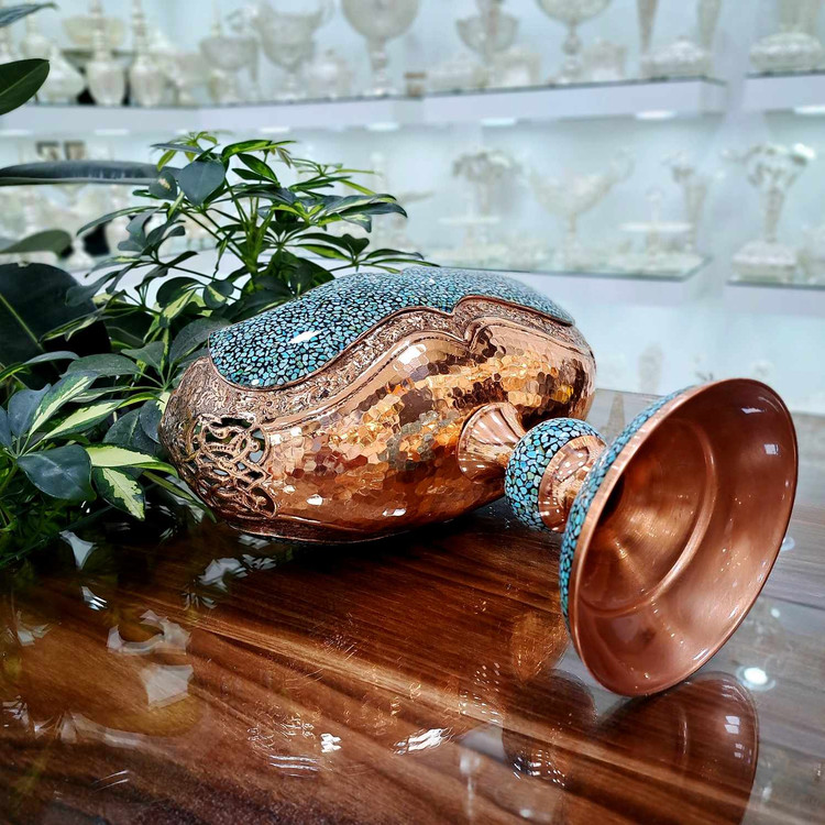 قیمت کشکول فیروزه کوبی سایز بزرگ