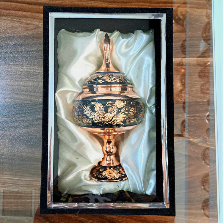 شکلات خوری مسی با جعبه