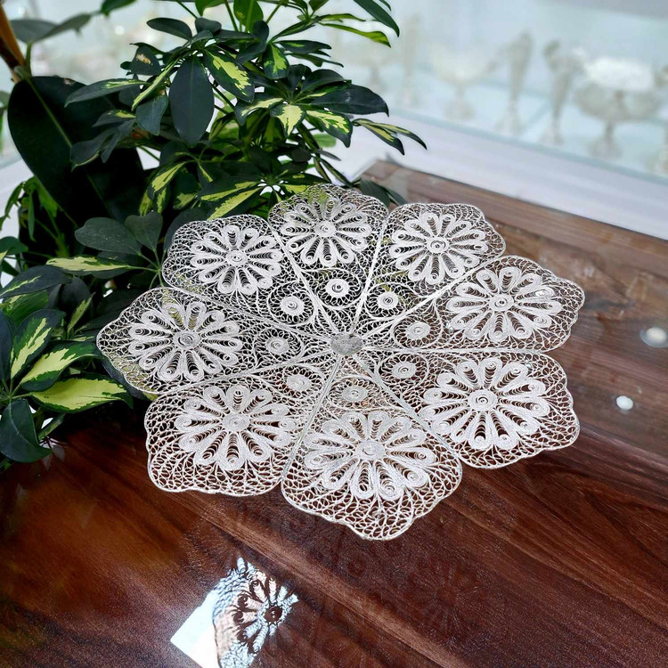 ملیله کاری با آبکاری نقره