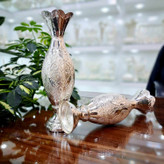 گلدان قلمزنی نقره نما