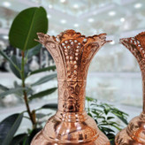 خرید گلدان مسی الماس تراش سایز بزرگ با بهترین قیمت