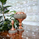 خرید شکلات خوری مس و خاتم سایز بزرگ