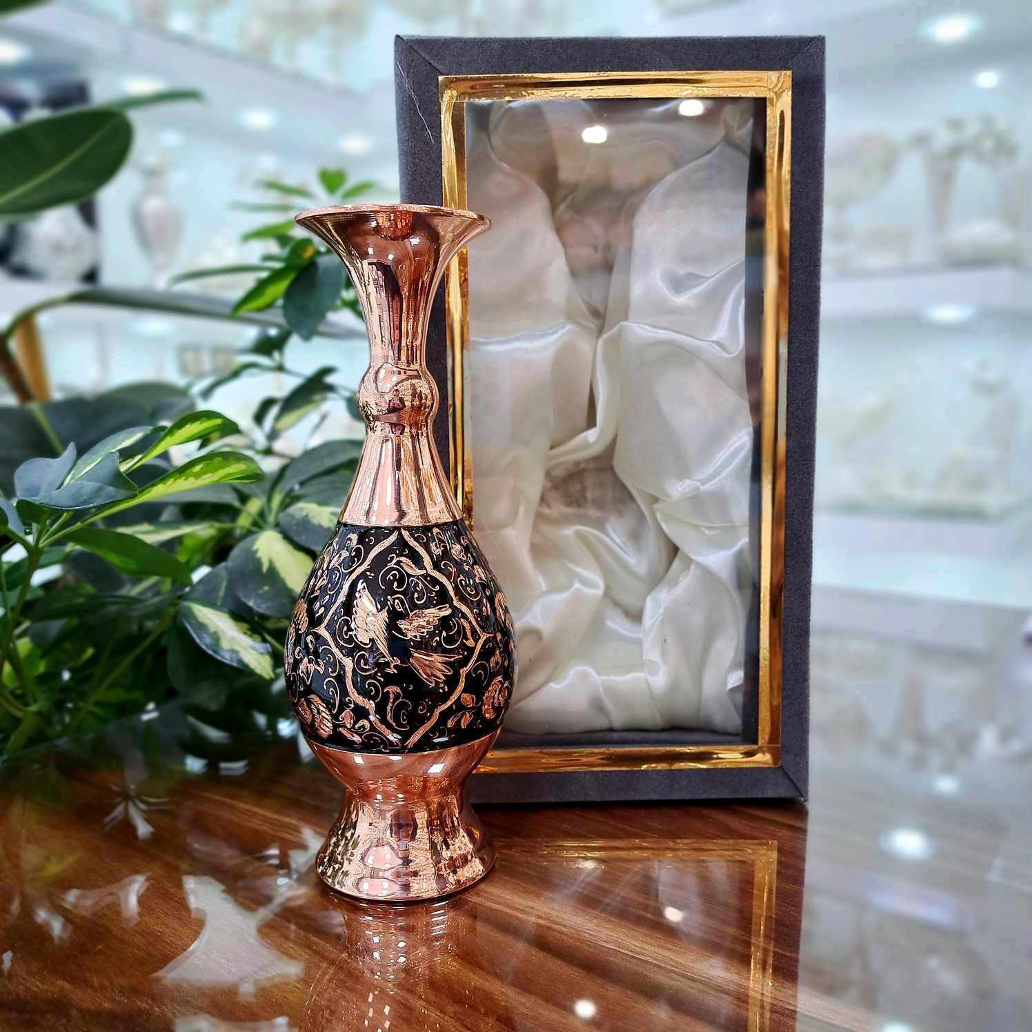 خرید گلدان مسی الماس تراش با بهترین قیمت
