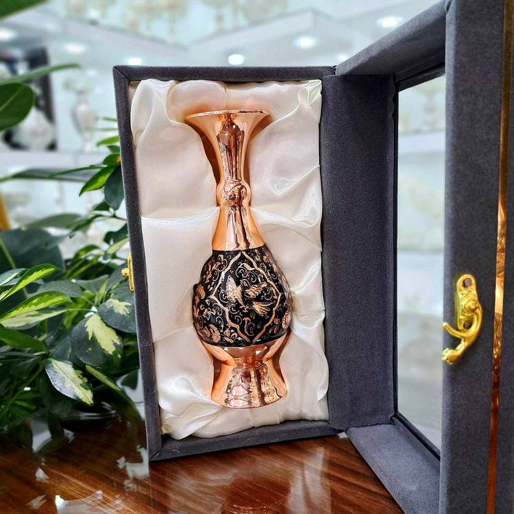 خرید گلدان مسی الماس تراش با بهترین قیمت