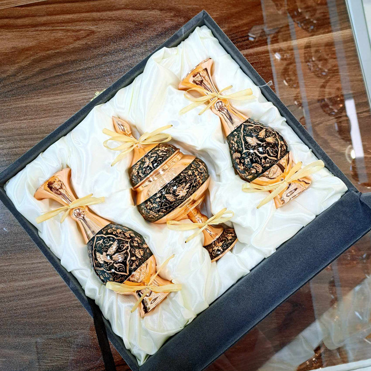 خرید ست گلدان و شکلات خوری الماس تراش با جعبه