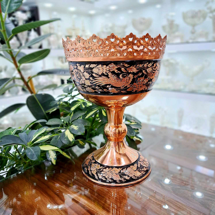 خرید آجیل خوری مسی الماس تراش