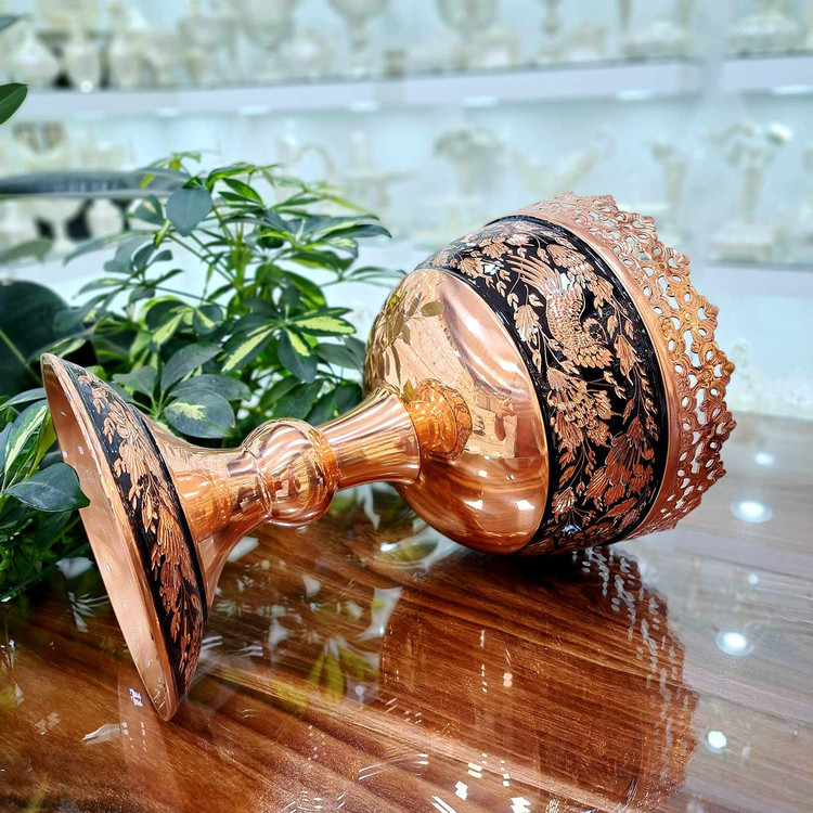 قیمت کاسه آجیل مسی الماس تراش