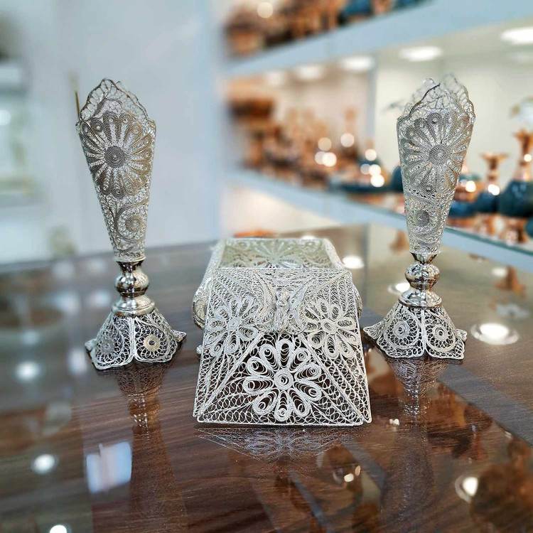 ملیله با روکش نقره